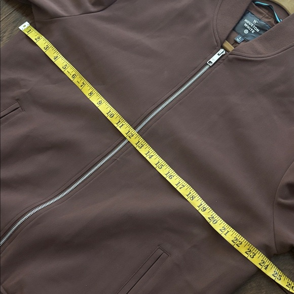 HOUSTON WHITE x Target Unisex Brown Zip-Up Bomber Jacket Size Large Lined - Picture 5 of 14